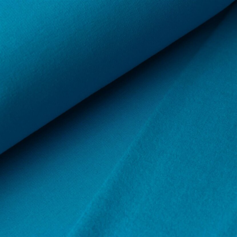 "French Terry Brushed Solid - Turquoise"