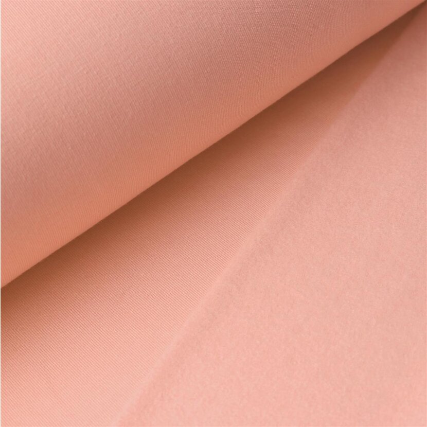 French Terry Brushed Uni - H.Pastellrosa